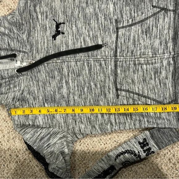 Y2K Style Victoria’s Secret PINK Sequin Dog & Sleeve Logo Hoodie - Small - Picture 4 of 11